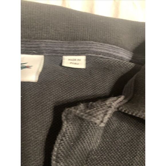 Lacoste Mens Solid Black Short Sleeve Polo Top Shirt Large Fr 5 - Picture 5 of 7